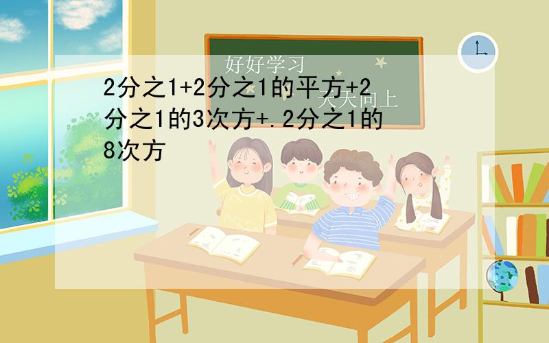 2分之1+2分之1的平方+2分之1的3次方+.2分之1的8次方