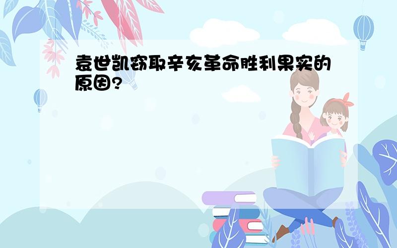 袁世凯窃取辛亥革命胜利果实的原因?