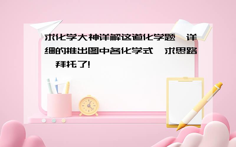 求化学大神详解这道化学题,详细的推出图中各化学式,求思路,拜托了!