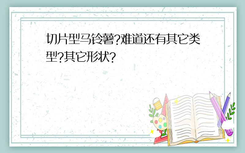 切片型马铃薯?难道还有其它类型?其它形状?