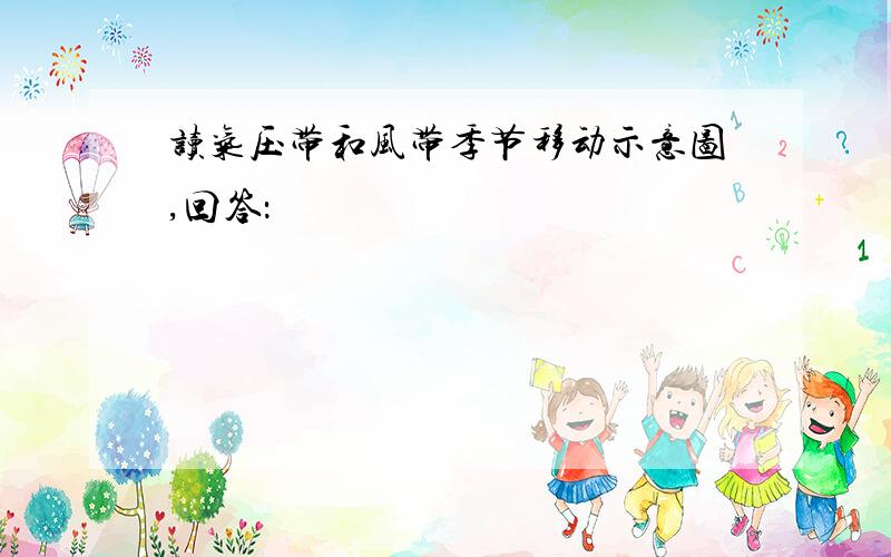 读气压带和风带季节移动示意图,回答：