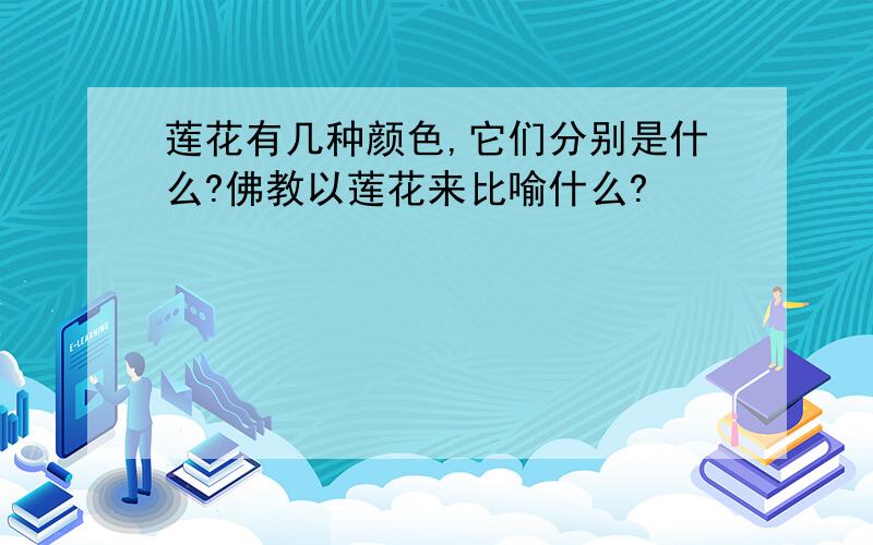 莲花有几种颜色,它们分别是什么?佛教以莲花来比喻什么?