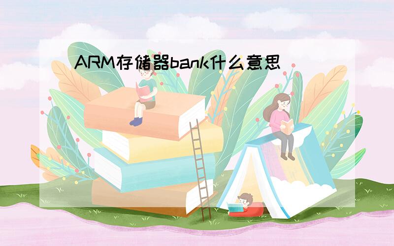 ARM存储器bank什么意思