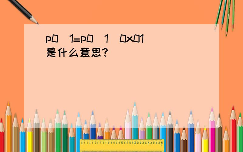 p0_1=p0_1^0x01是什么意思?