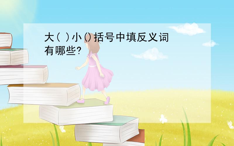 大( )小()括号中填反义词有哪些?