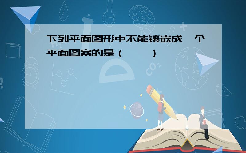 下列平面图形中不能镶嵌成一个平面图案的是（　　）