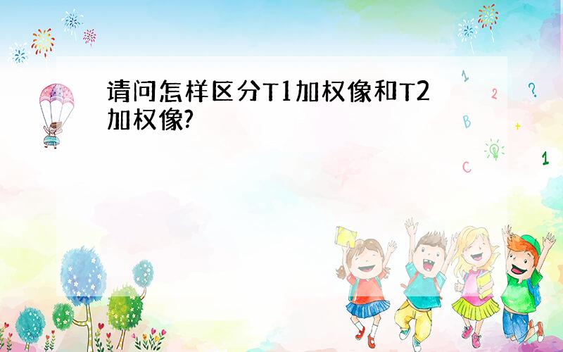 请问怎样区分T1加权像和T2加权像?