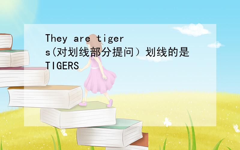 They are tigers(对划线部分提问）划线的是TIGERS