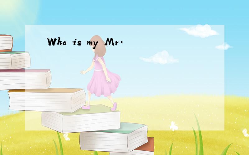 Who is my Mr.