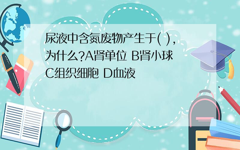 尿液中含氮废物产生于( ),为什么?A肾单位 B肾小球 C组织细胞 D血液