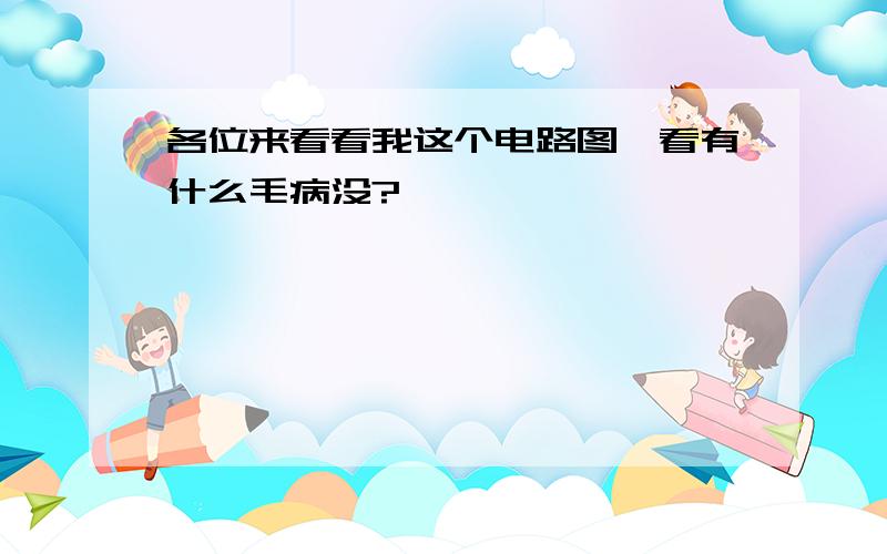 各位来看看我这个电路图,看有什么毛病没?