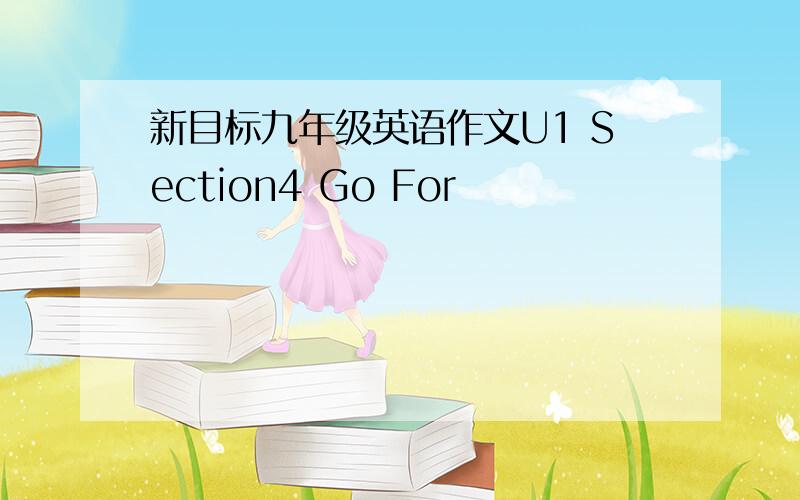 新目标九年级英语作文U1 Section4 Go For