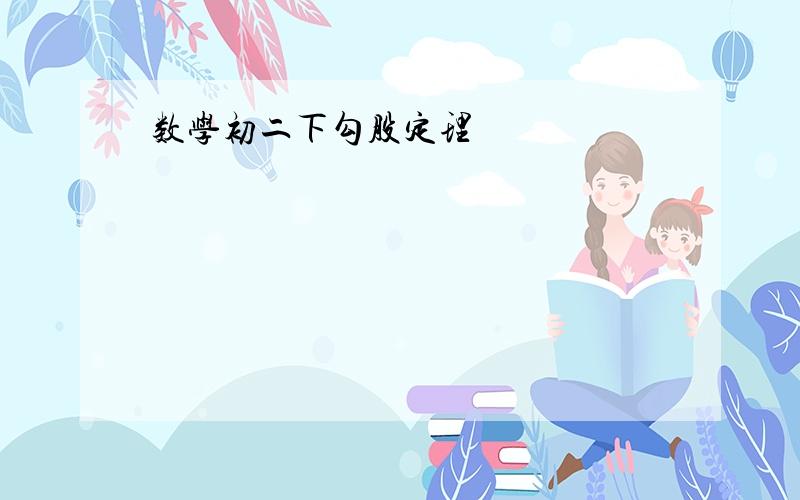 数学初二下勾股定理