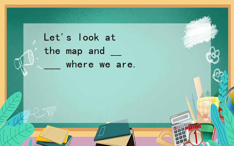 Let's look at the map and _____ where we are.