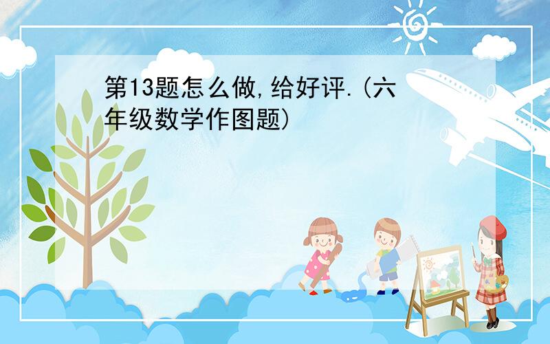 第13题怎么做,给好评.(六年级数学作图题)