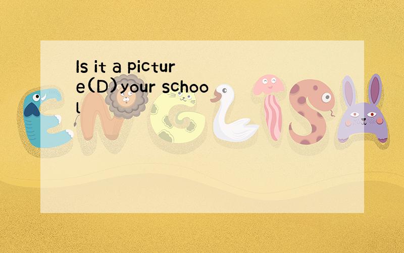 Is it a picture(D)your school