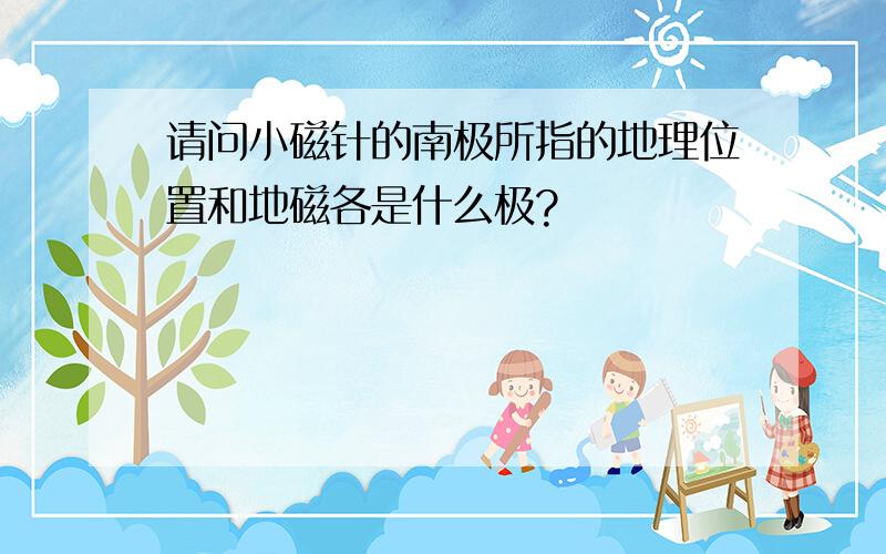 请问小磁针的南极所指的地理位置和地磁各是什么极?