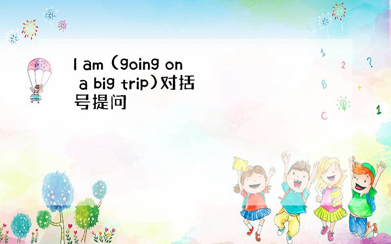 I am (going on a big trip)对括号提问