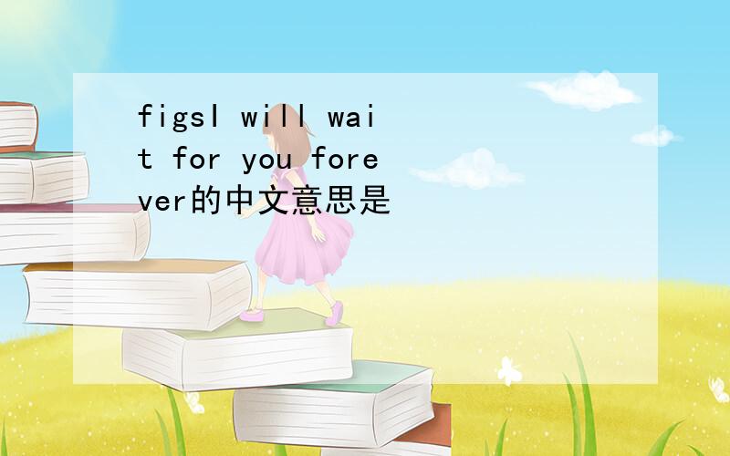 figsI will wait for you forever的中文意思是