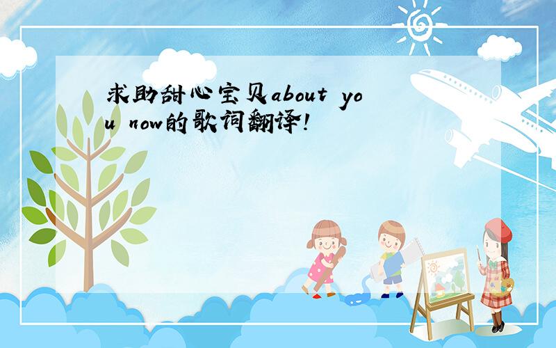 求助甜心宝贝about you now的歌词翻译!