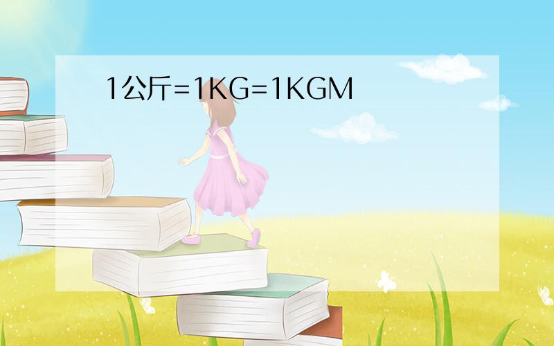 1公斤=1KG=1KGM