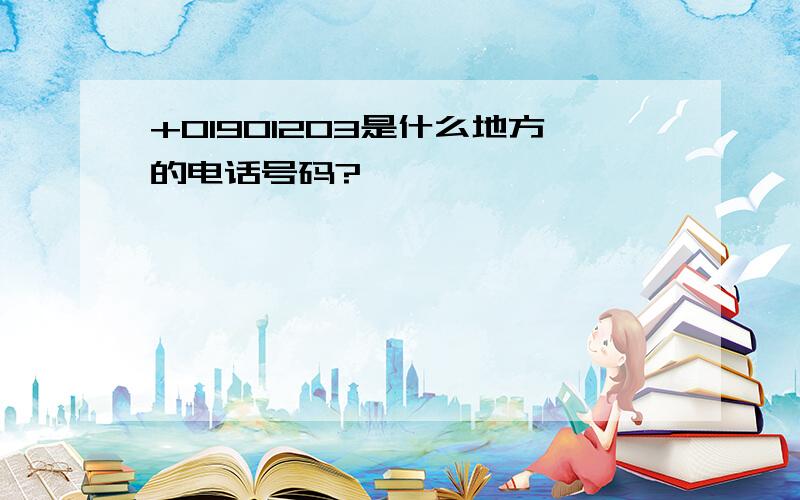 +01901203是什么地方的电话号码?