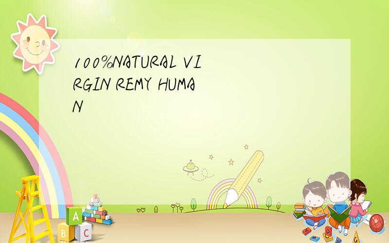 100％NATURAL VIRGIN REMY HUMAN