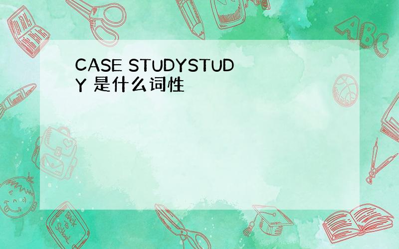 CASE STUDYSTUDY 是什么词性