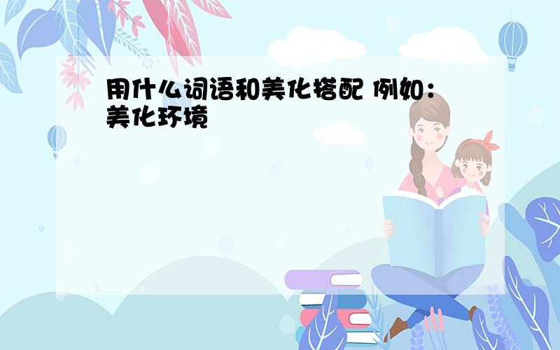 用什么词语和美化搭配 例如：美化环境