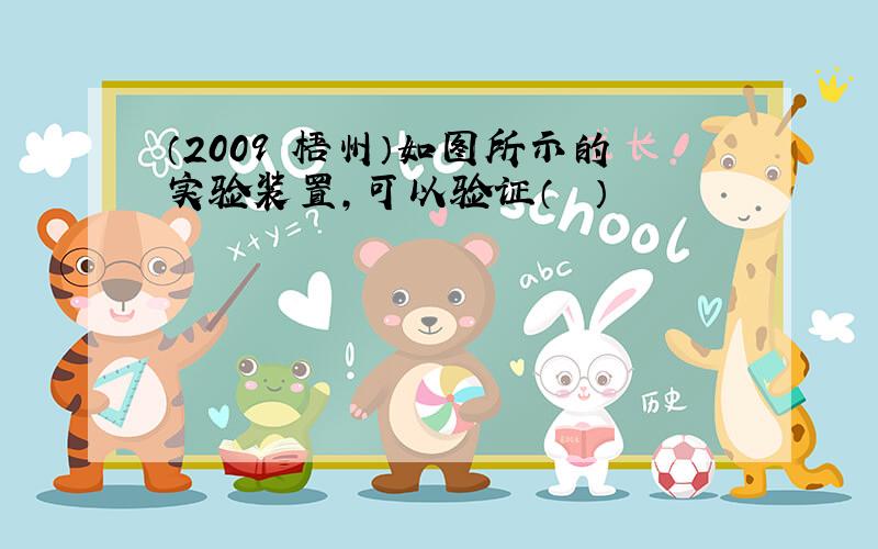 （2009•梧州）如图所示的实验装置，可以验证（　　）