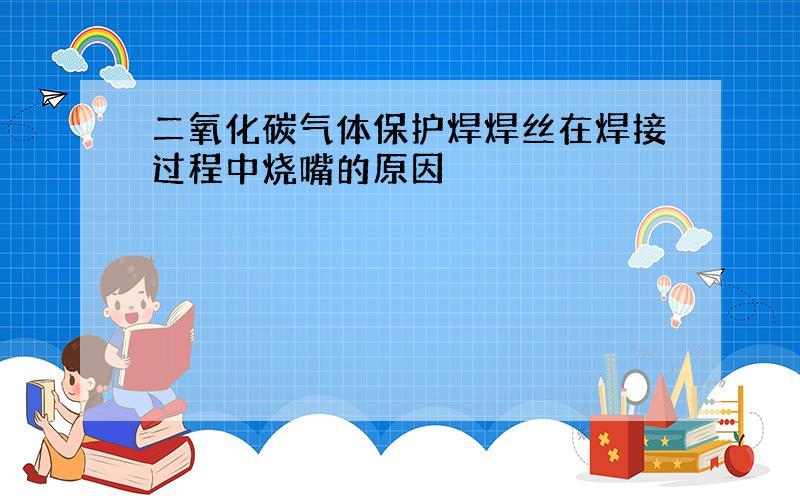 二氧化碳气体保护焊焊丝在焊接过程中烧嘴的原因