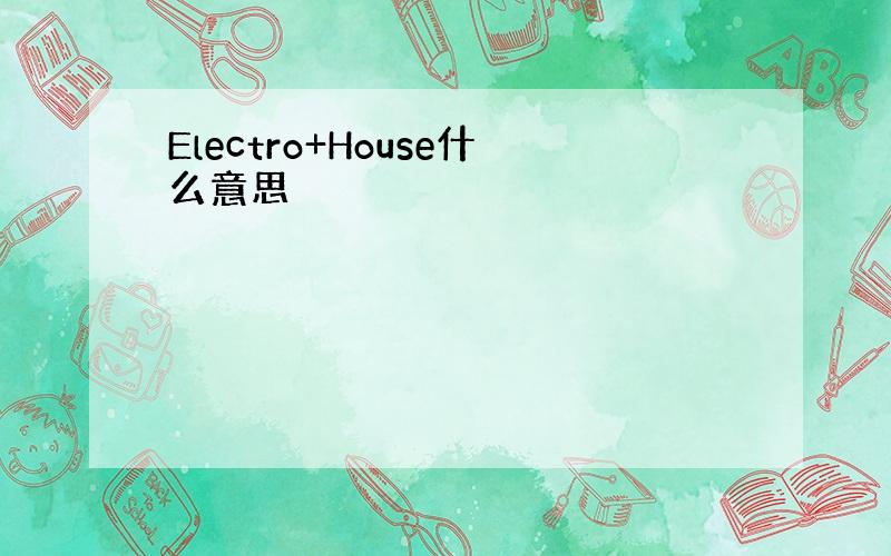 Electro+House什么意思