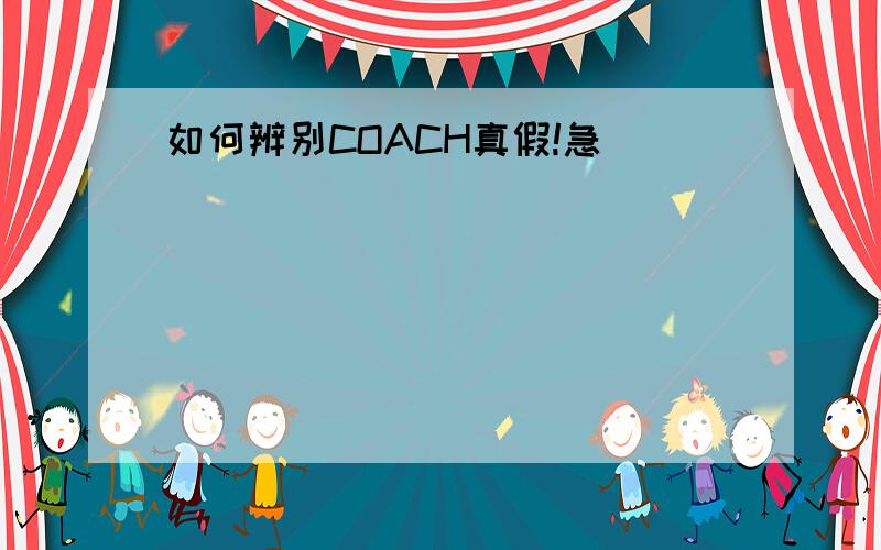 如何辨别COACH真假!急