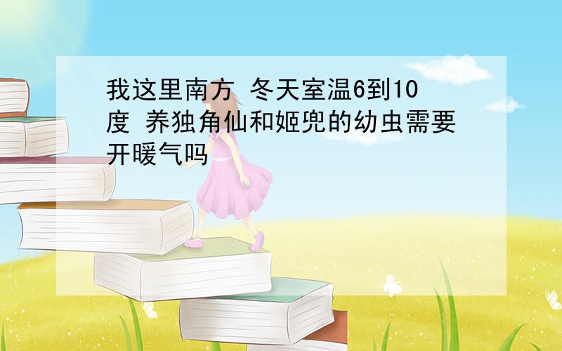 我这里南方 冬天室温6到10度 养独角仙和姬兜的幼虫需要开暖气吗