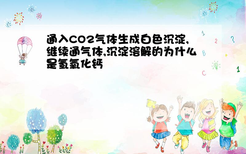 通入CO2气体生成白色沉淀,继续通气体,沉淀溶解的为什么是氢氧化钙