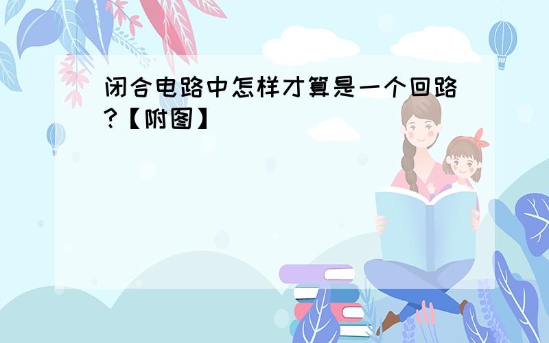 闭合电路中怎样才算是一个回路?【附图】