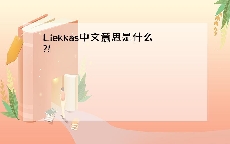 Liekkas中文意思是什么?!