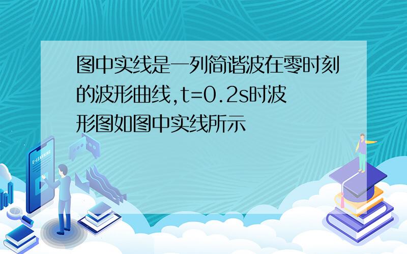 图中实线是一列简谐波在零时刻的波形曲线,t=0.2s时波形图如图中实线所示