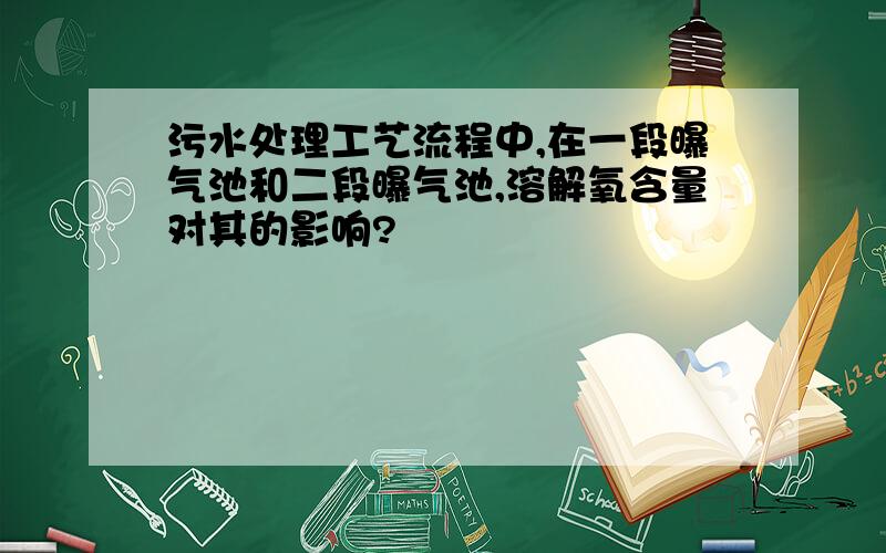 污水处理工艺流程中,在一段曝气池和二段曝气池,溶解氧含量对其的影响?