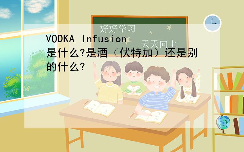 VODKA Infusion是什么?是酒（伏特加）还是别的什么?