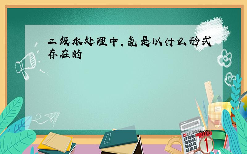 二级水处理中,氨是以什么形式存在的