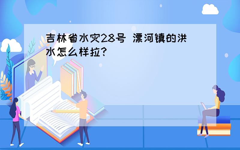 吉林省水灾28号 漂河镇的洪水怎么样拉?