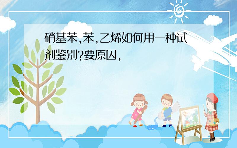 硝基苯,苯,乙烯如何用一种试剂鉴别?要原因,