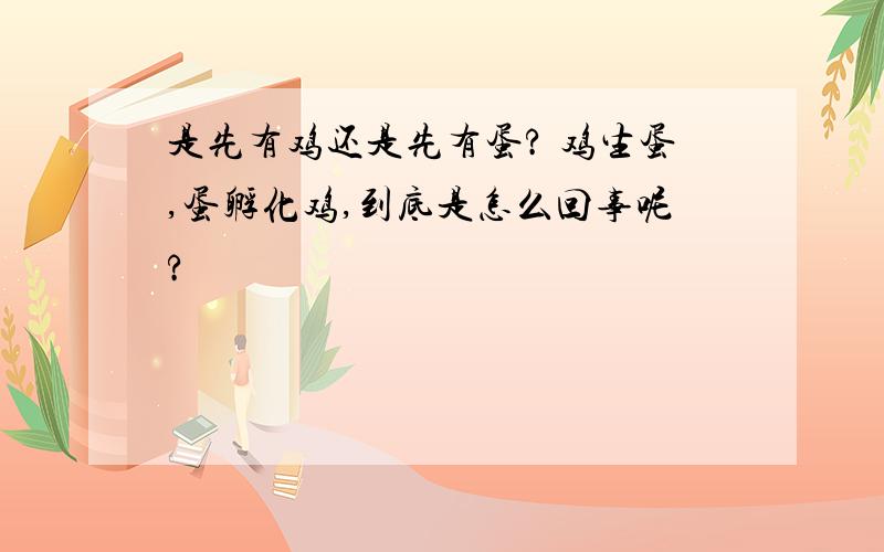 是先有鸡还是先有蛋? 鸡生蛋,蛋孵化鸡,到底是怎么回事呢?