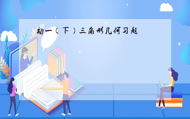 初一（下）三角形几何习题