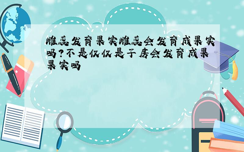 雌蕊发育果实雌蕊会发育成果实吗?不是仅仅是子房会发育成果果实吗