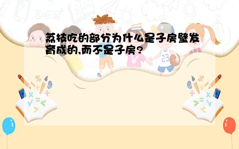 荔枝吃的部分为什么是子房壁发育成的,而不是子房?