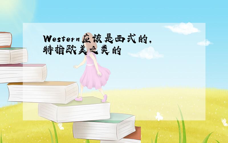 Western应该是西式的,特指欧美之类的