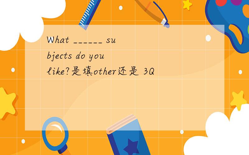 What ______ subjects do you like?是填other还是 3Q