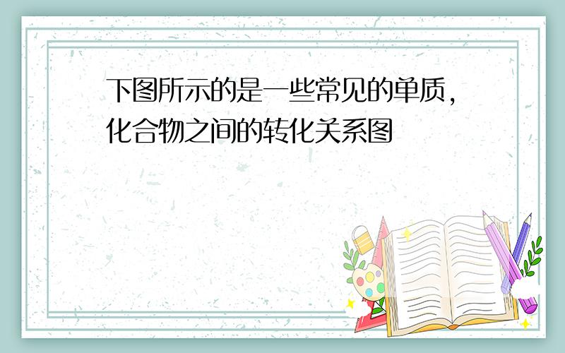 下图所示的是一些常见的单质,化合物之间的转化关系图